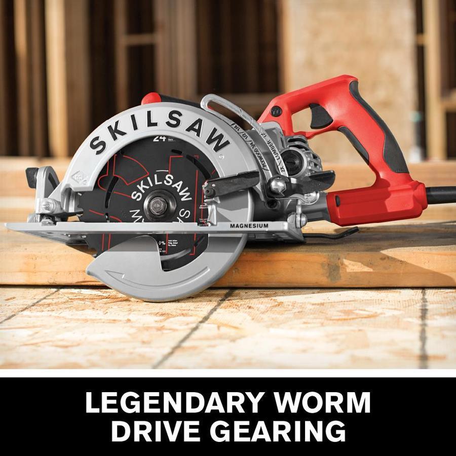 SKILSAW 15-Amp 7-1/4-in Worm Drive Corded Circular Saw with Magnesium Shoe
