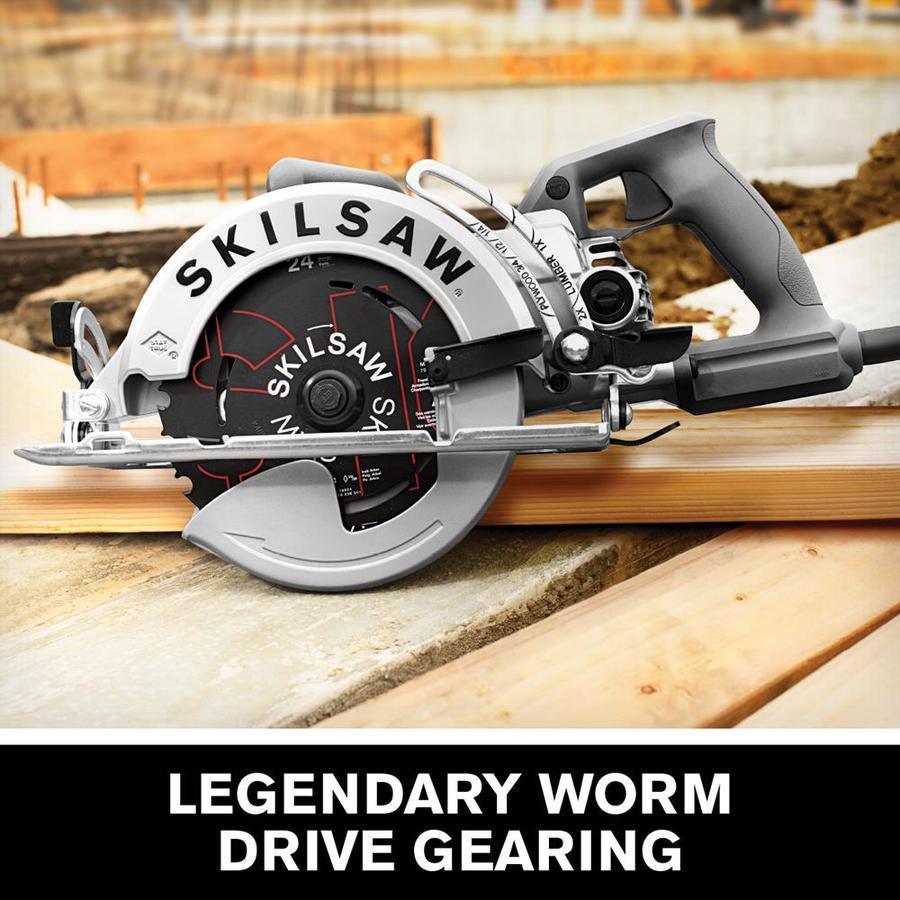 SKILSAW 15-Amp 7-1/4-in Worm Drive Corded Circular Saw with Steel Shoe
