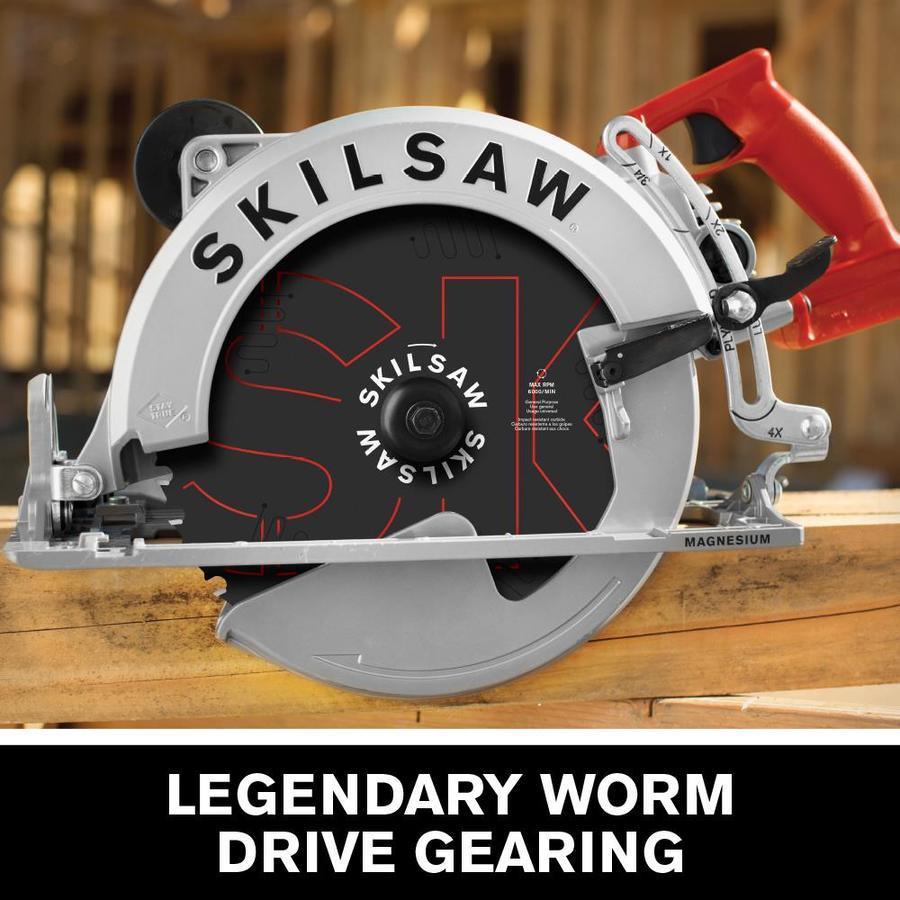 SKILSAW SAWSQUATCH 15-Amp 10-1/4-in Worm Drive Corded Circular Saw with Magnesium Shoe