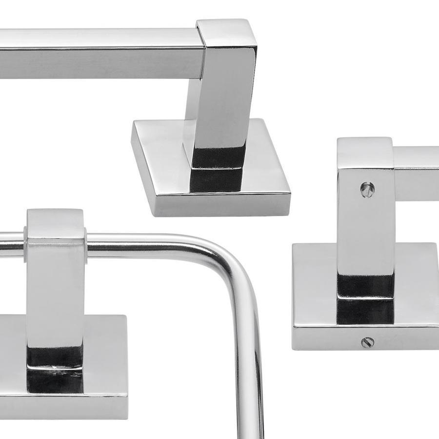 Globe Electric Finn Chrome/Polished Bathroom Vanity Towel Bar (20.8-in x 2.21-in)