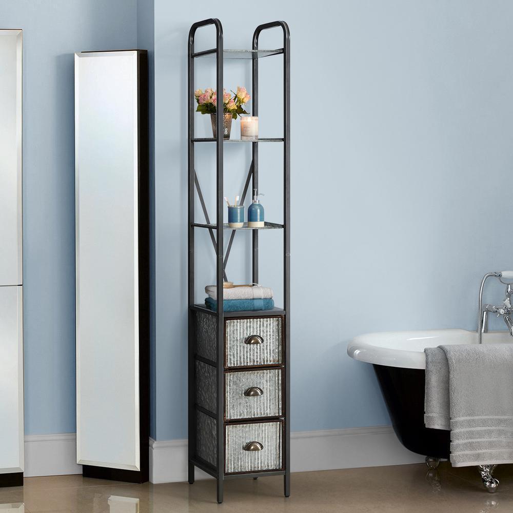 Montclair 12 in. W x 11 in. D x 73 in. H Metal Tower