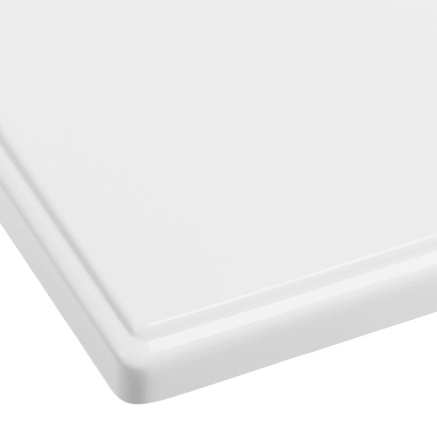 37-in White Cultured Marble Single Sink Bathroom Vanity Top