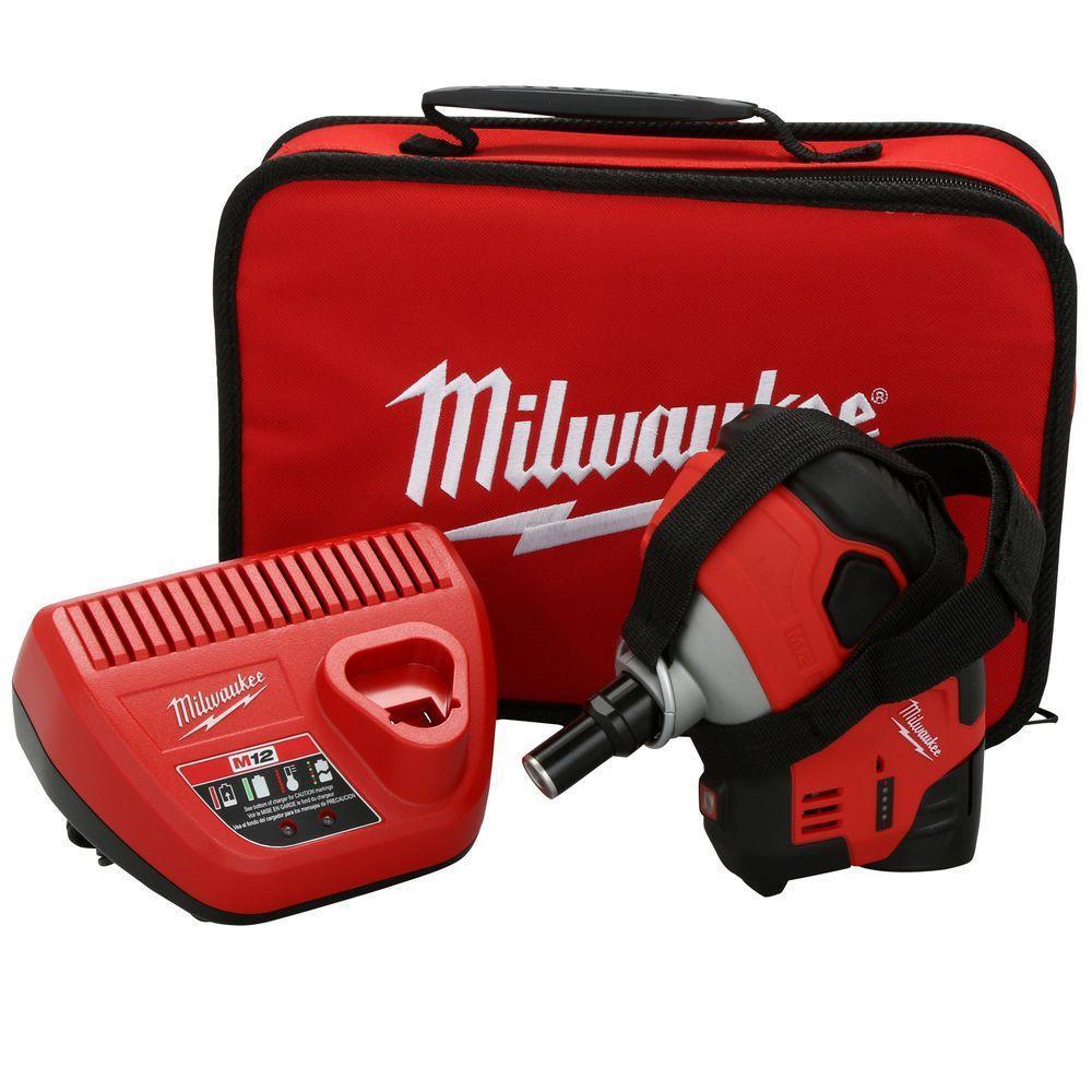 M12 12-Volt Lithium-Ion Cordless Palm Nailer Kit with (1) 1.5Ah Battery, Charger and Tool Bag