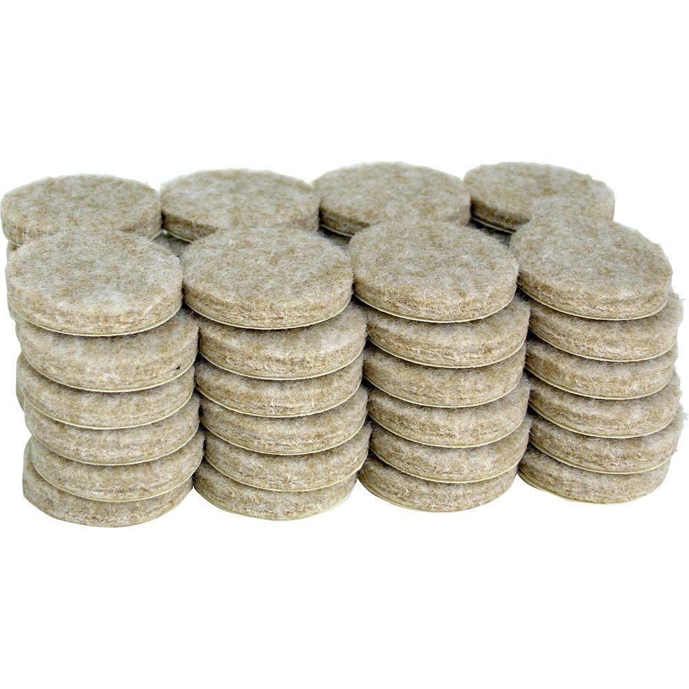 1 in. Heavy Duty Self-Adhesive Felt Pads (48 per Pack)