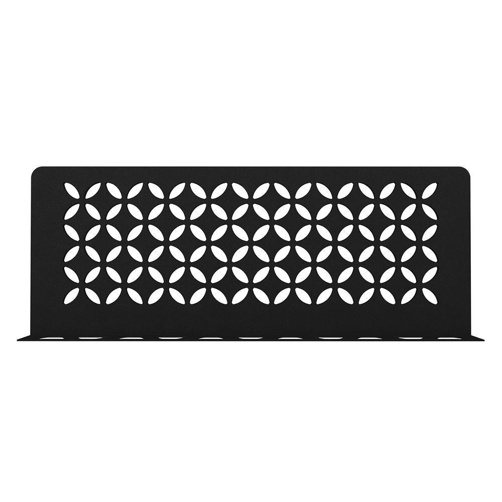 Shelf-W Matte Black Color-Coated Aluminum Floral Wall Shelf