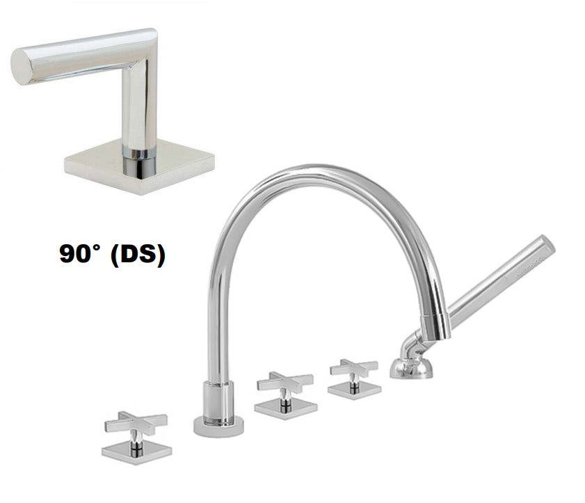 Sigma 1.34DS93T Roman Tub Set Trim with Deckmount Handshower and Diverter