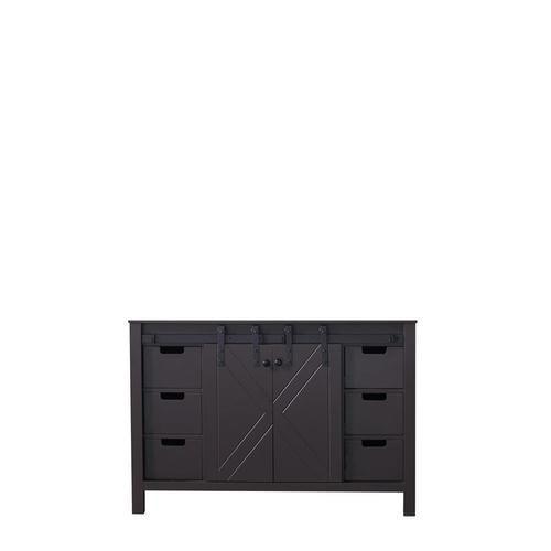 Lexora Marsyas 48-in Brown Bathroom Vanity Cabinet