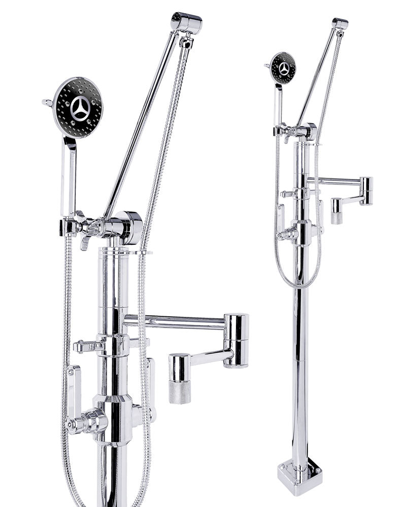 Waterstone AG245-1 Argonaut Freestanding Tub Filler With Hand Shower
