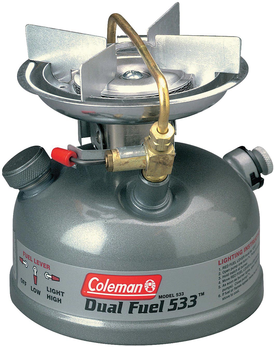 Coleman Guide Series Compact Dual Fuel Stove - Portable 1-Burner Pocket Stove