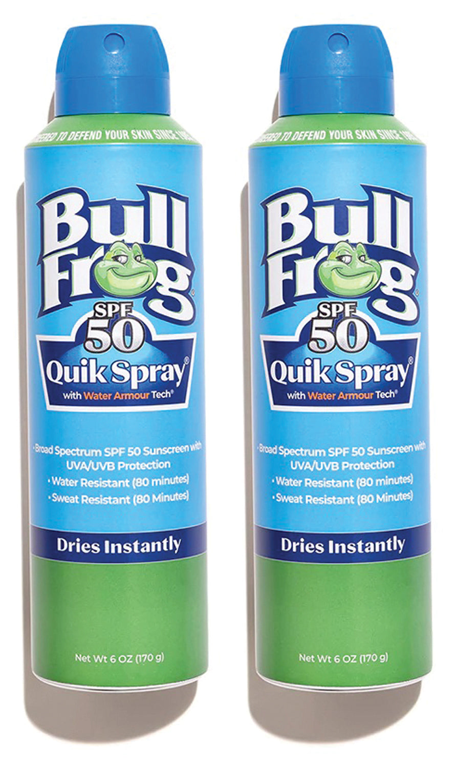 Bull Frog Quik Spray SPF50 6 oz - Sun Protection Made Easy!