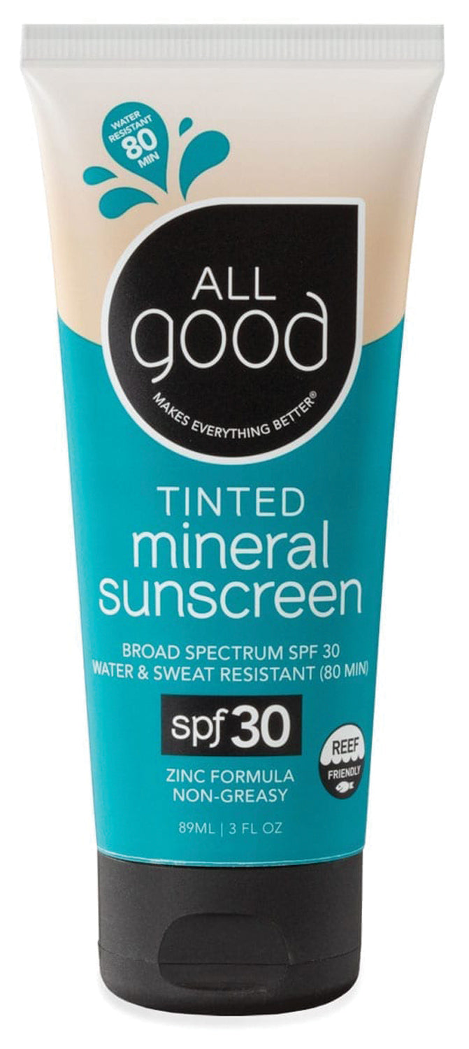All Good Tinted Mineral Sunscreen SPF 30 - Natural Sun Protection for All-Day Coverage