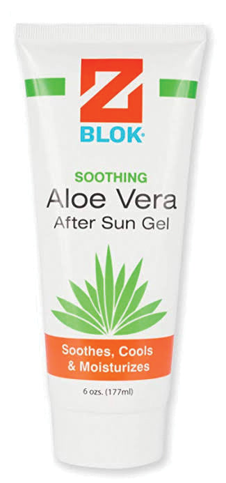 Z Blok Aftersun Gel - Soothing Relief for Sun-Kissed Skin, 6 Oz