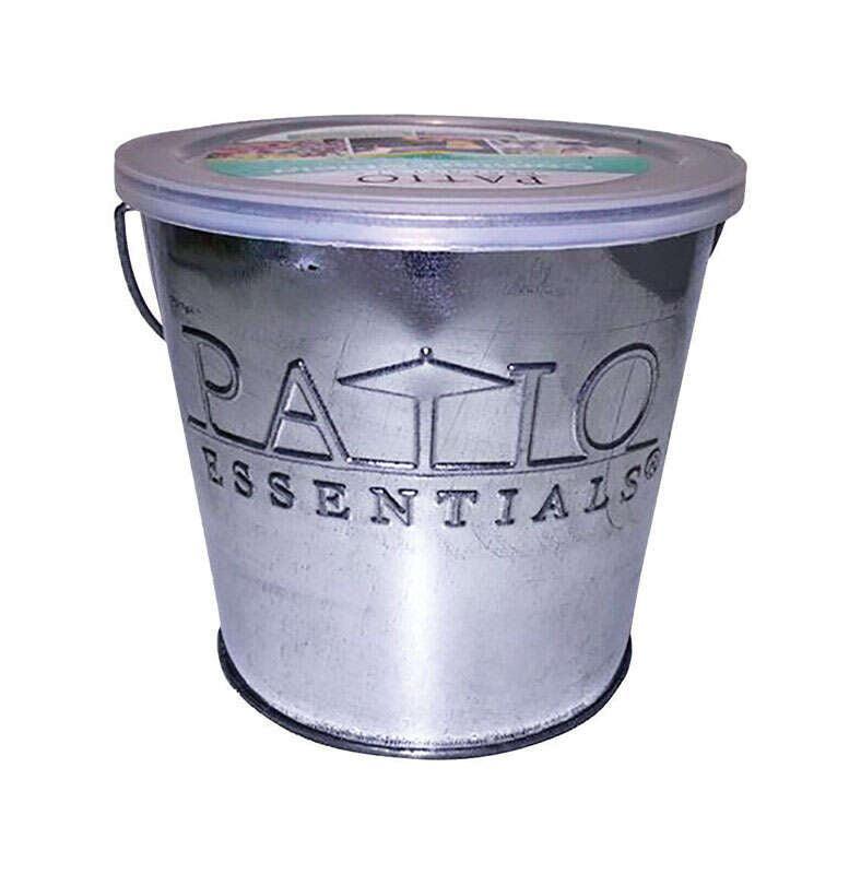 Patio Essentials Galvanized Citronella Candle For Mosquitoes/Other Flying Insects 17 oz