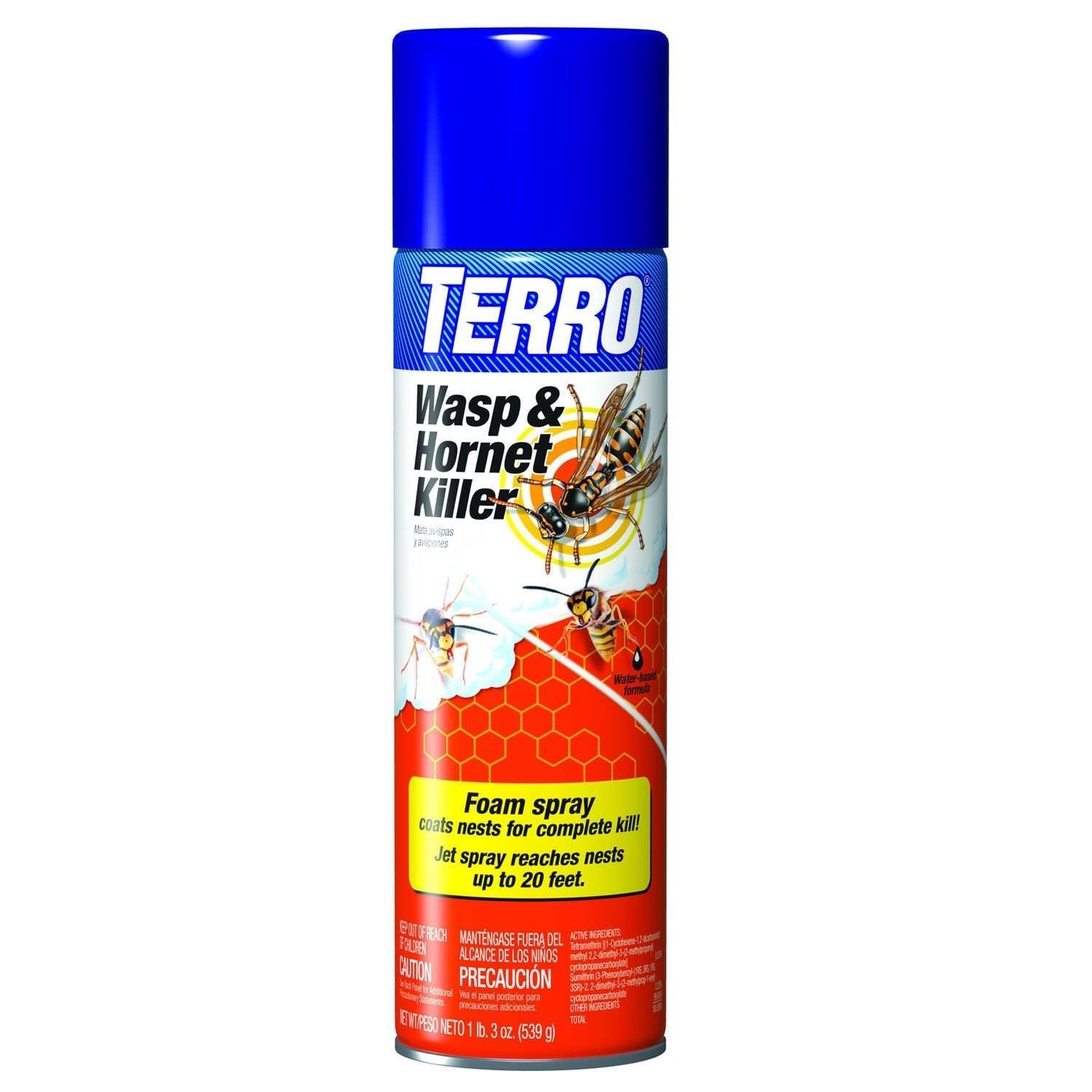 TERRO Foam Wasp and Hornet Killer 19 oz
