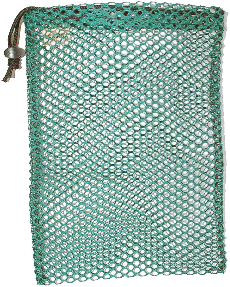 Equinox Nylon Mesh Stuff Bags - Set of 3 Green Sacks, 7" x 10"