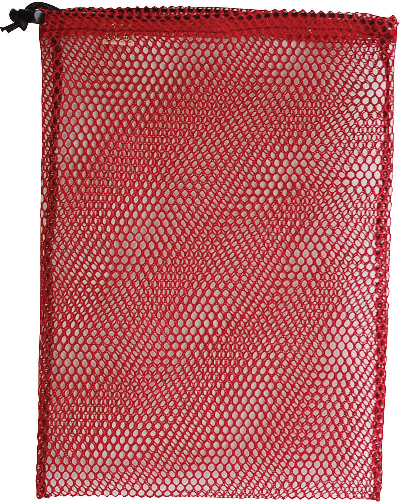 Equinox Nylon Mesh Stuff Bags - Set of 2 Red Sacks, 15" x 22"