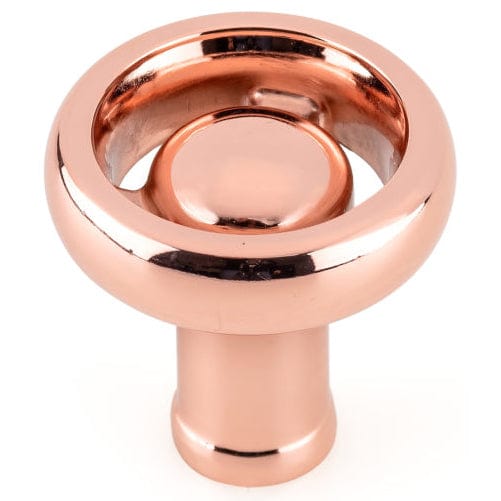 Eclectic Knob, 1-13/32" D, Polished Copper