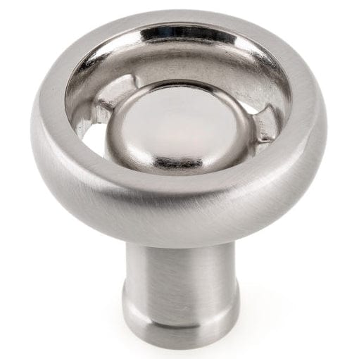 Eclectic Knob, 1-13/32" D, Brushed Nickel