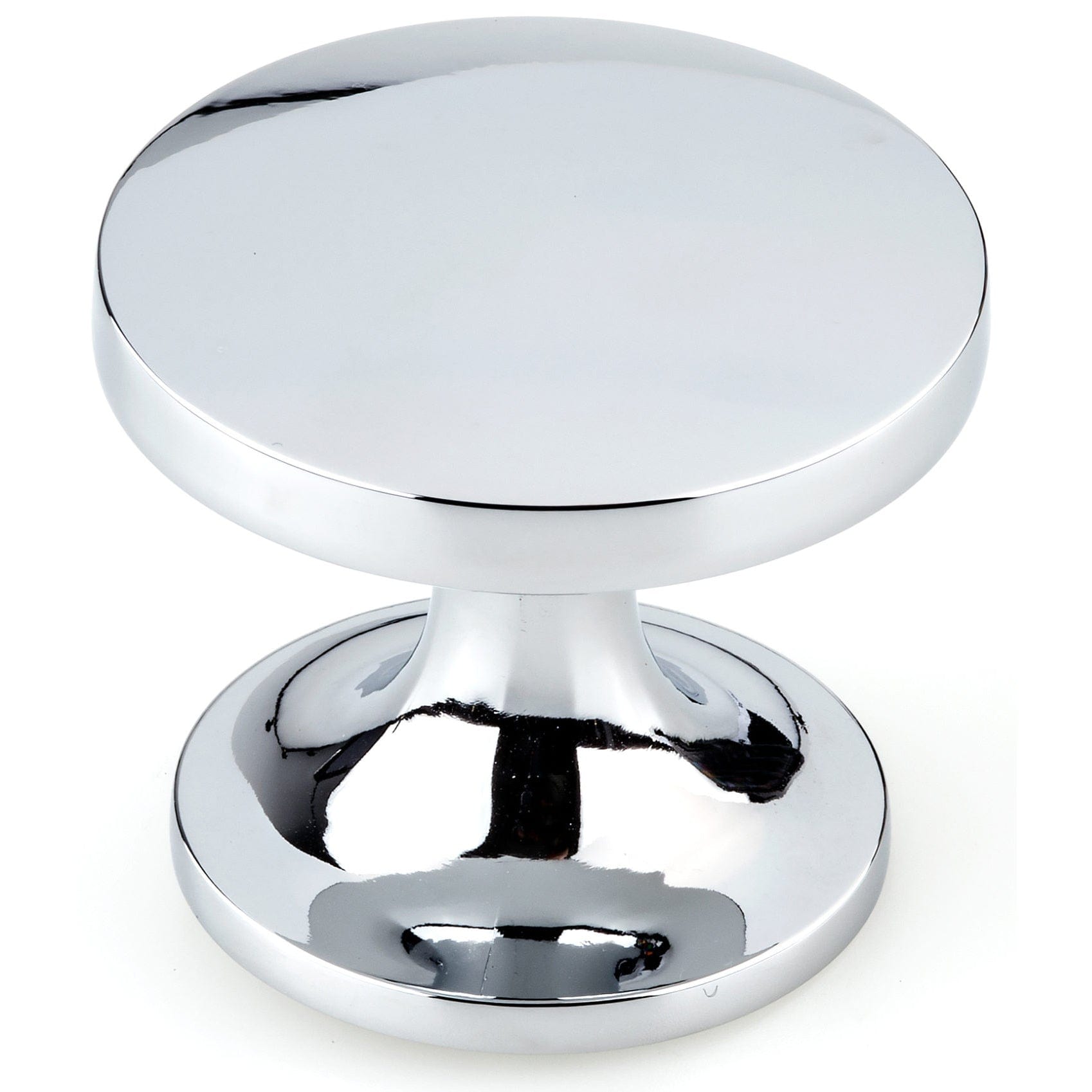 Contemporary Knob, 1-23/32" D, Chrome