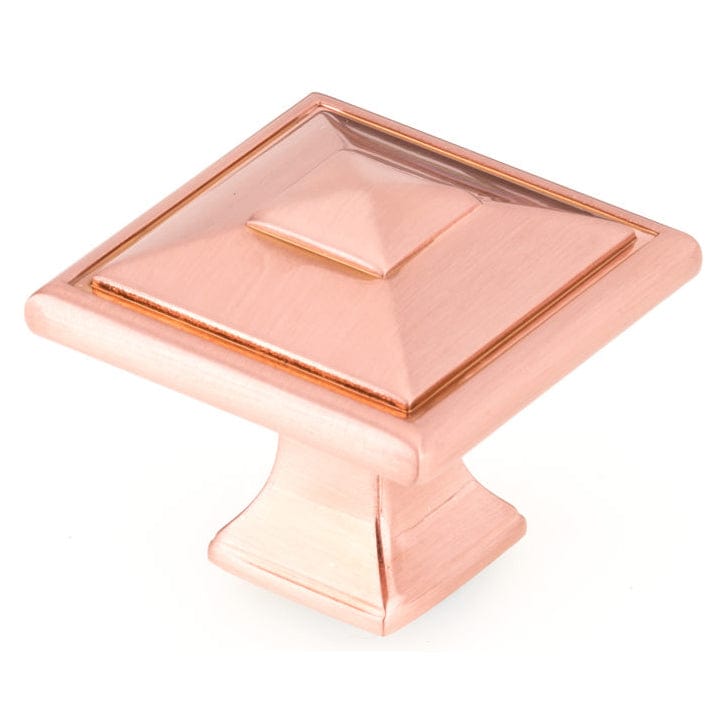 Transitional Knob, 1-1/2" x 1-1/2", Rose Gold