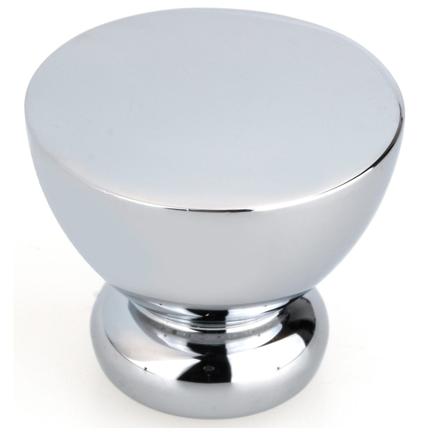 Contemporary Knob, 1-1/32" D, Chrome