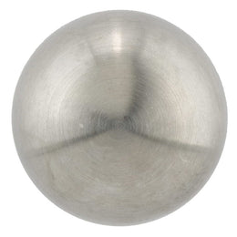 Contemporary Knob, 1-3/16" D, White, Brushed Nickel - Image 2
