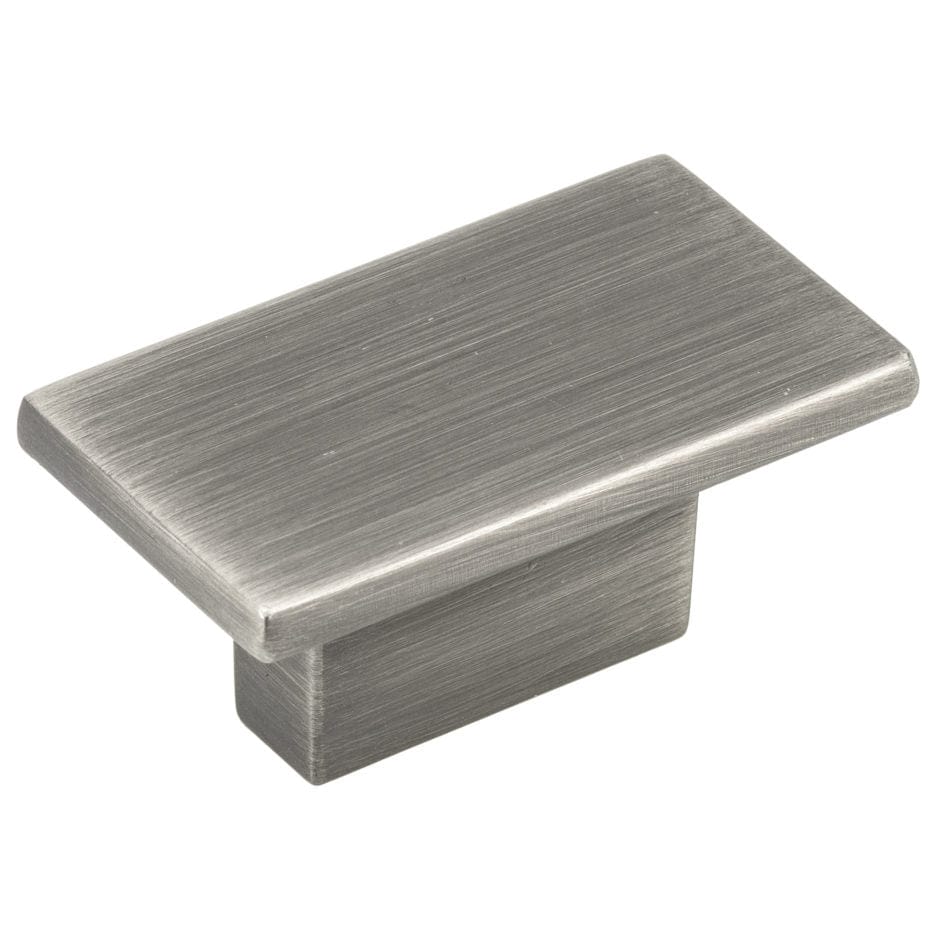 Contemporary Knob, 1-9/16" x 7/8", Antique Nickel