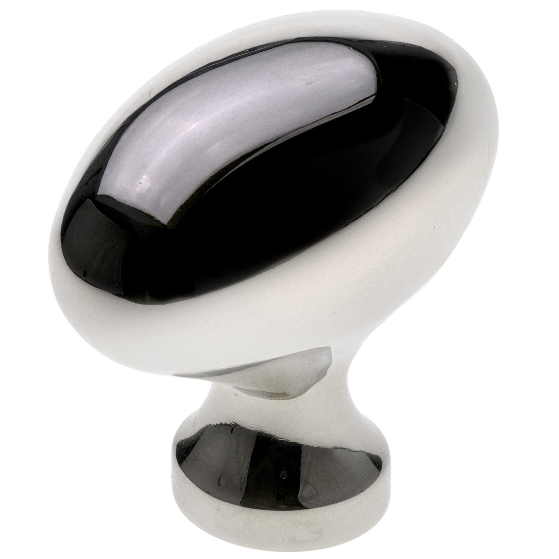 Traditional Knob, 1-31/32" x 1-3/32", Polished Nickel