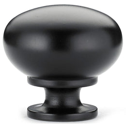 Traditional Knob, 1-1/4" D, Matte Black - Image 3