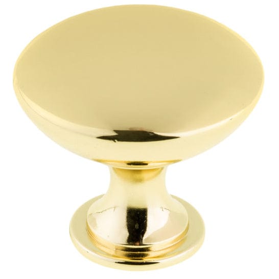 Contemporary Knob, 1-9/16" D, Satin Gold
