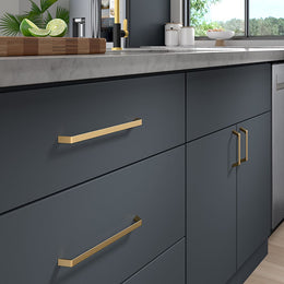 Contemporary Pull, 10-1/8" Center-to-Center, Champagne Bronze - Image 4