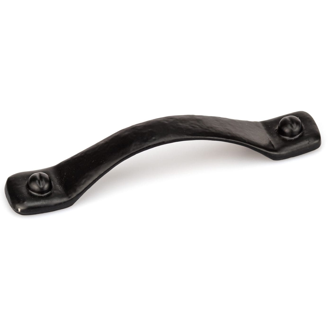 Traditional Forged Iron Pull - 5-1/16" Center-to-Center - 6-5/16" OL - Matte Black