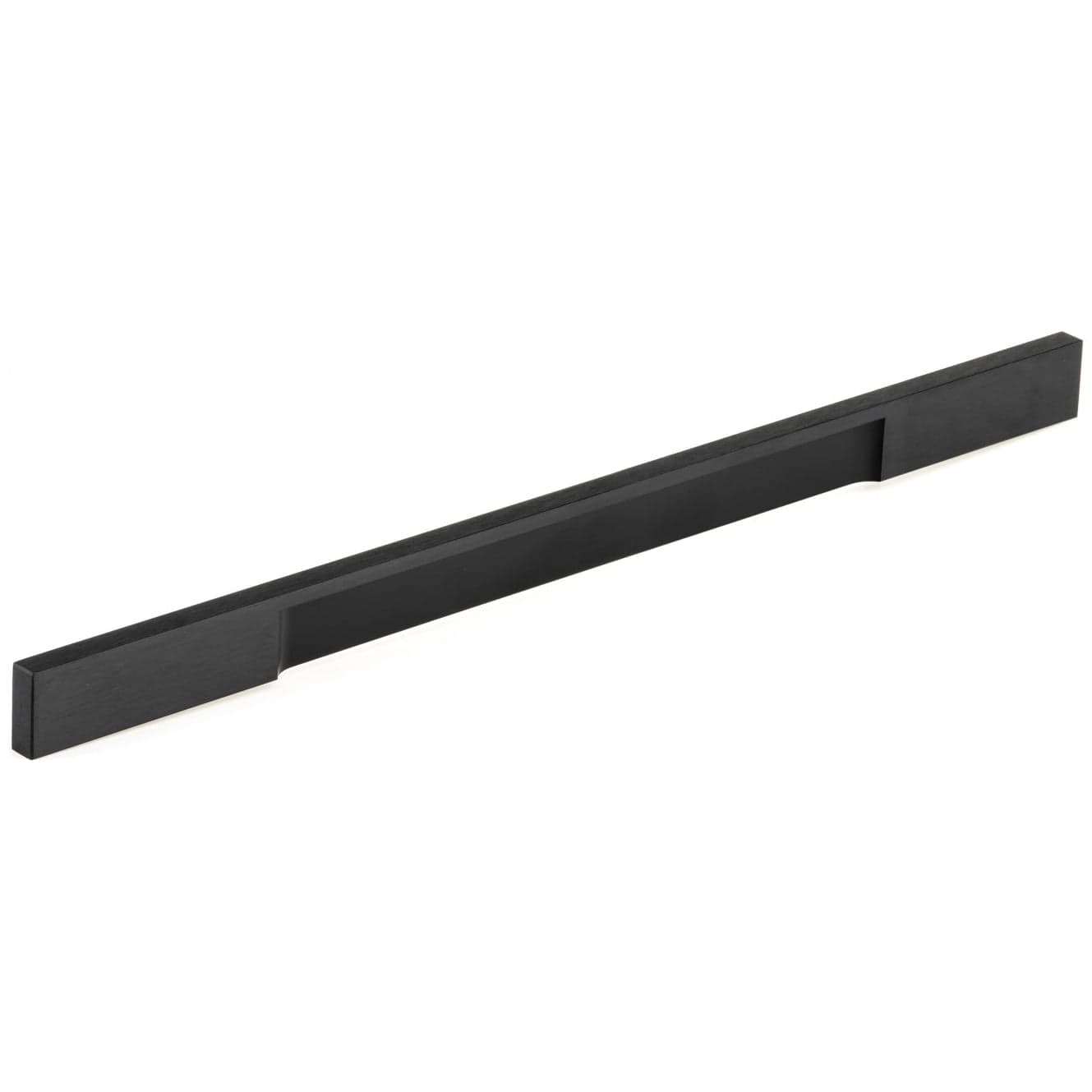 Contemporary Pull, 12-5/8" Center-to-Center, Brushed Black
