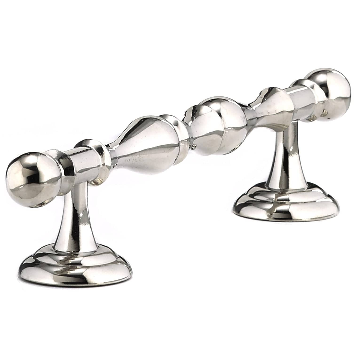 Traditional Pull, 4" Center-to-Center, Polished Nickel