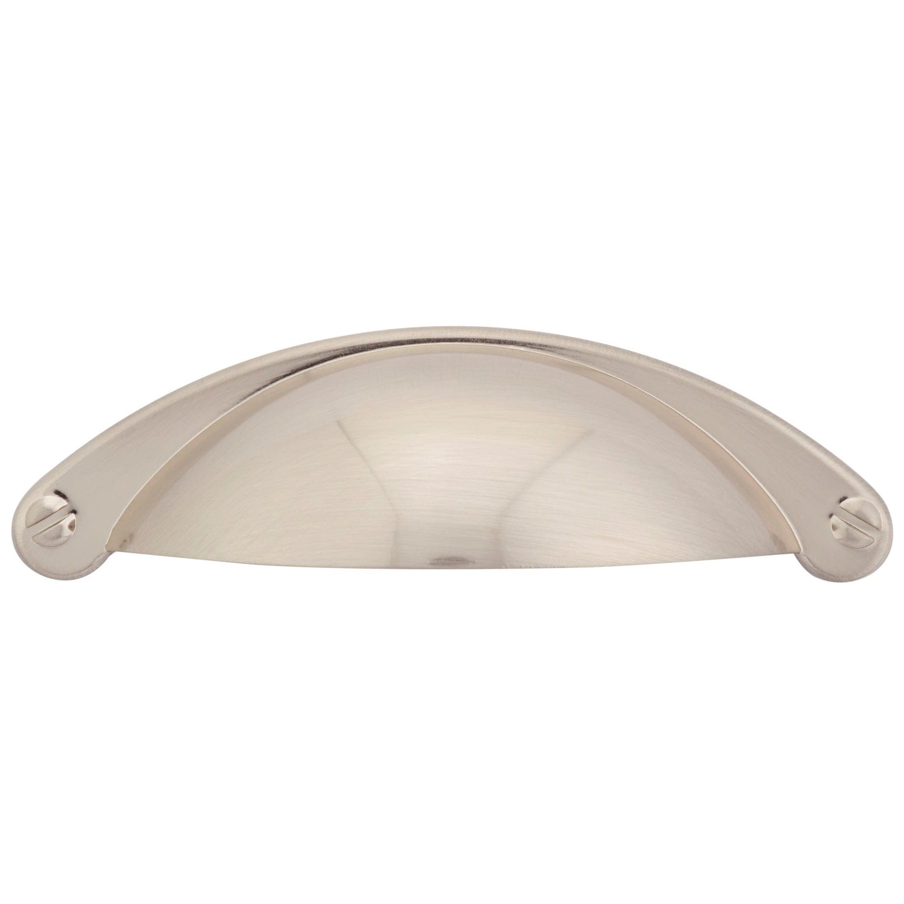 Traditional Cup Pull, 2-1/2" Center-to-Center, Brushed Nickel