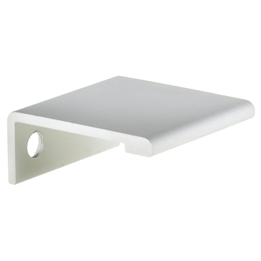 Contemporary Edge Pull - 1" Center-to-Center - Width (top-to-bottom) 1-21/32" (42 mm) - Aluminum