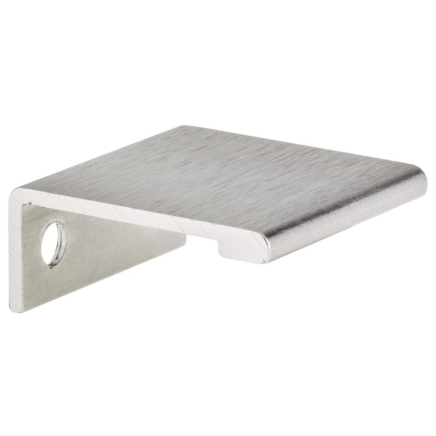 Contemporary Edge Pull, 1" Center-to-Center, Stainless Steel