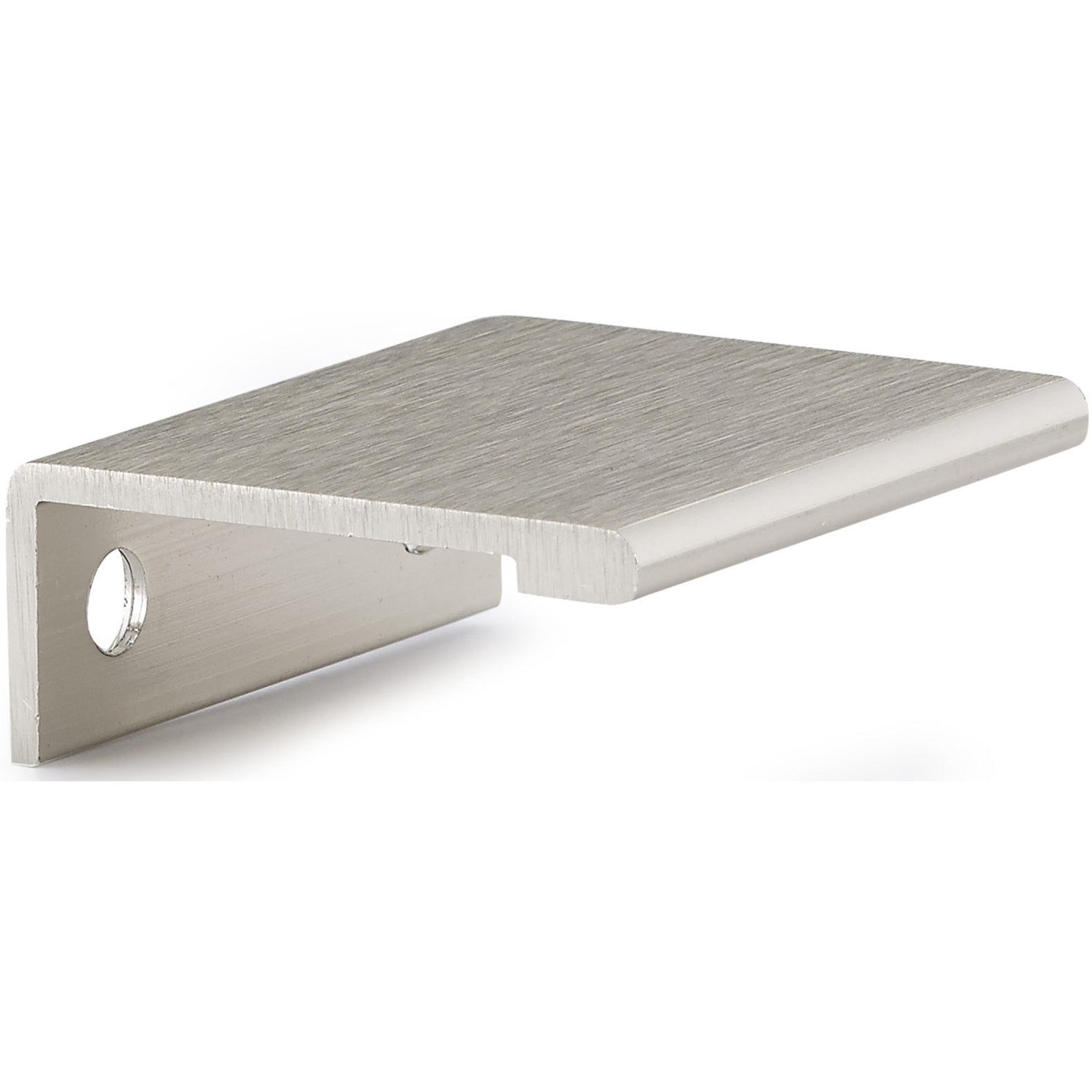 Contemporary Edge Pull, 1-5/16" Center-to-Center, Stainless Steel