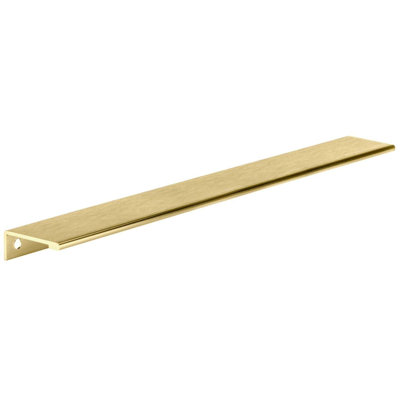 Contemporary Edge Pull, 16-3/8" Center-to-Center, Satin Gold