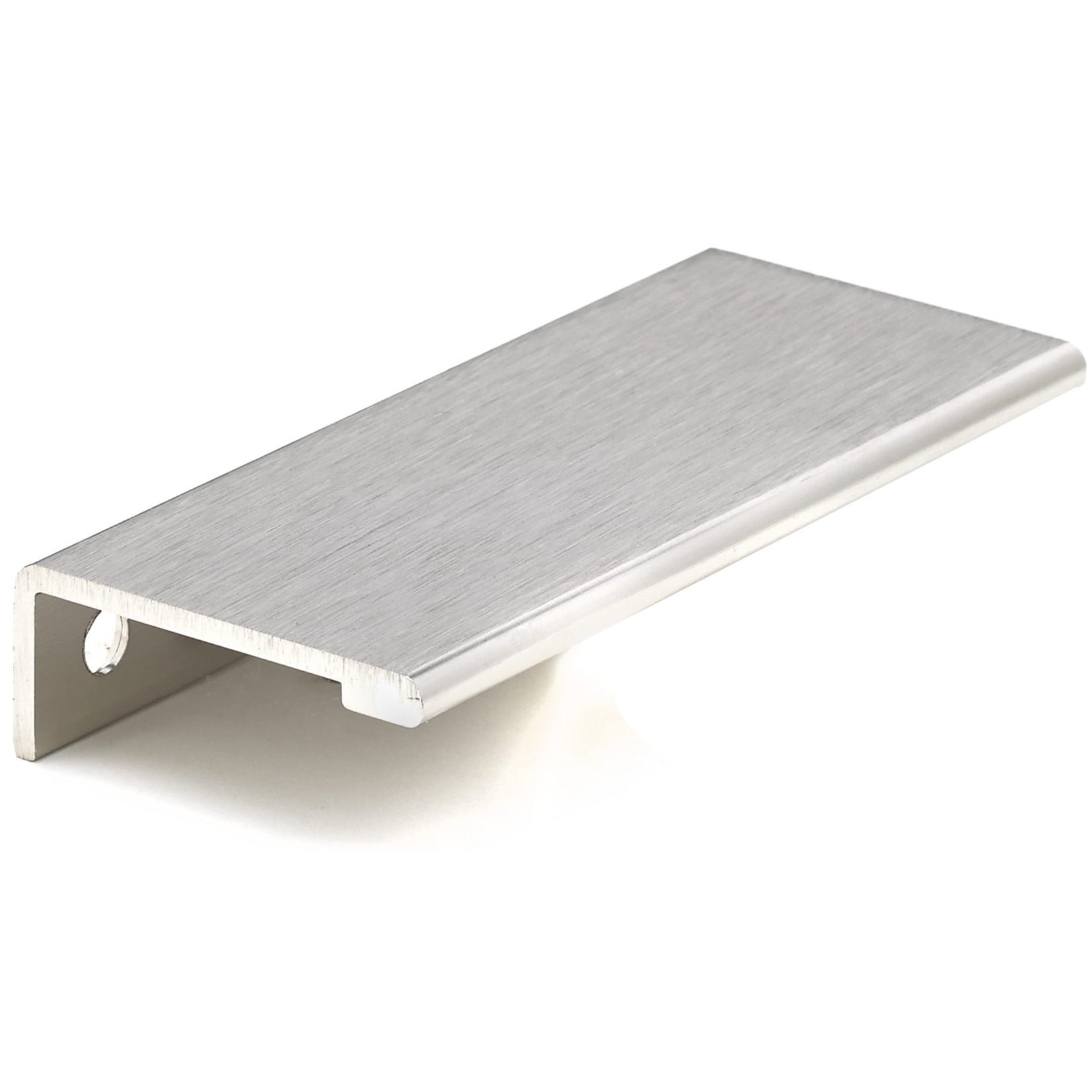 Contemporary Edge Pull, 3-1/8" Center-to-Center, Stainless Steel