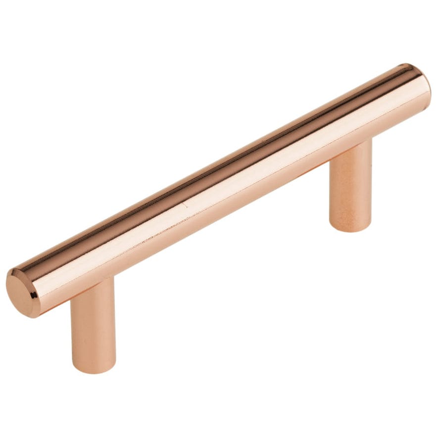 Contemporary Pull, 1/8" Center-to-Center, Polished Copper