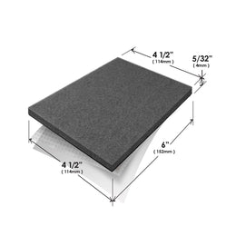 4-1/2" x 6" Heavy-Duty Self-Stick Felt Pad - Pair - Image 2