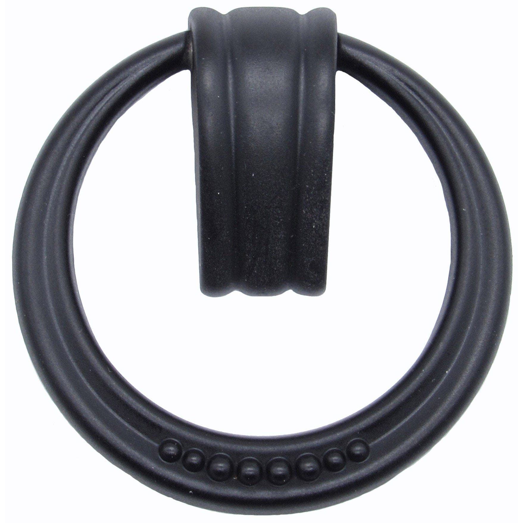 Beaded Elegance Ring Pull Matte Black