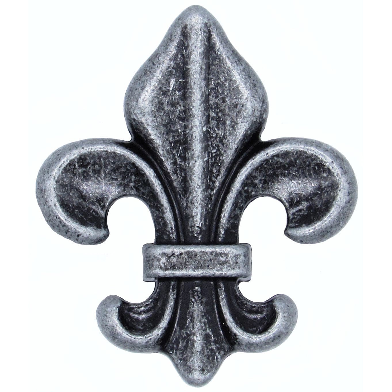 Fleur De Lis Knob Pewter Oxide