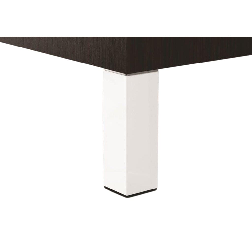 3-15/16" (100 mm) Adjustable Furniture Leg Matte White Pack of 4