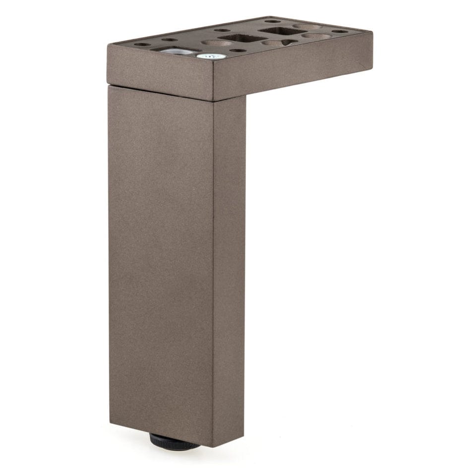 9-27/32" (250 mm) Adjustable Contemporary Versatile T or L Shaped Furniture Leg Bronze