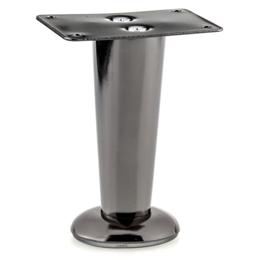 4-9/16" (116 mm) Contemporary Furniture Leg Black Nickel