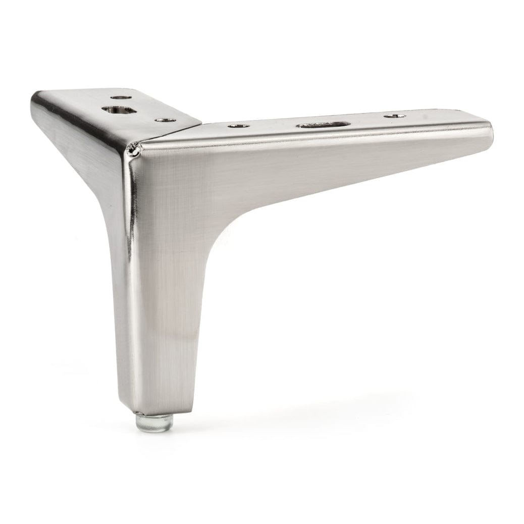 4-3/16" (106 mm) Contemporary Furniture Leg Brushed Nickel
