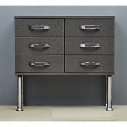 3-15/16" (100 mm) Vintage Adjustable Round Leg Rustic Brass - Image 2