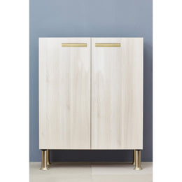 3-15/16" (100 mm) Vintage Adjustable Round Leg Rustic Brass - Image 4